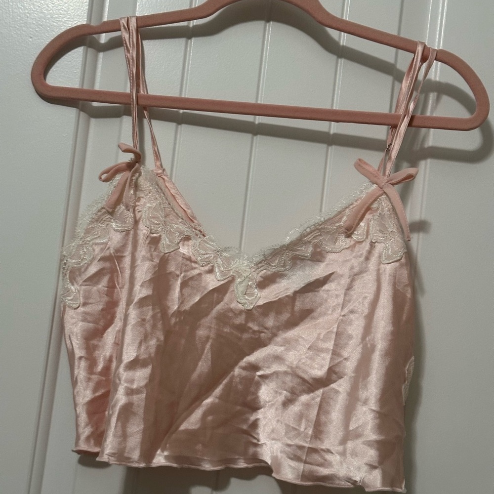 Coquette Pink Lace Cami
